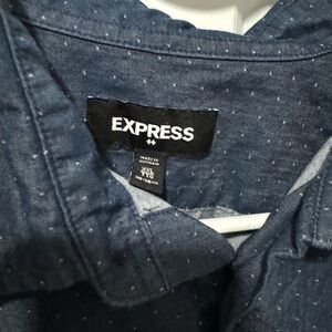 Express Navy Blue XXL Button Down